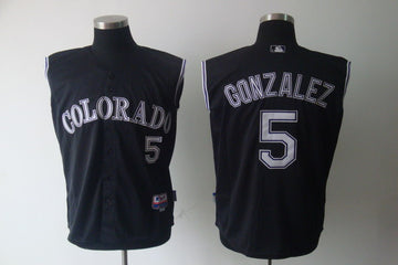Carlos Gonzalez Colorado Rockies black jersey