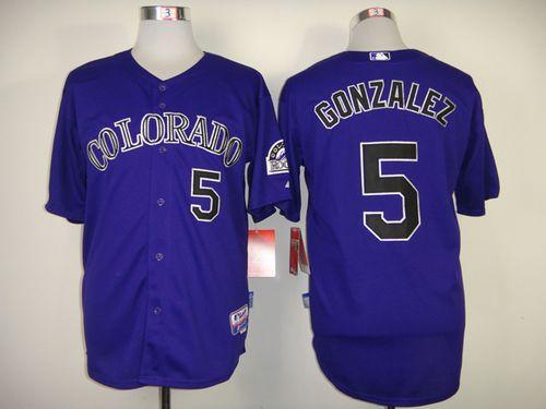 Carlos Gonzalez Colorado Rockies purple jersey