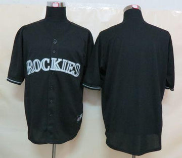 Custom Colorado Rockies black Fashion jersey