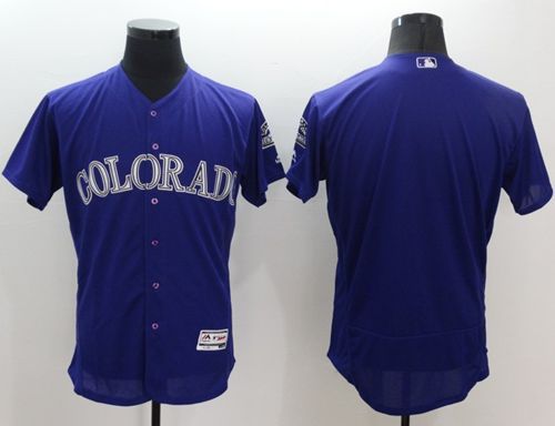 Custom Colorado Rockies purple Authentic jersey