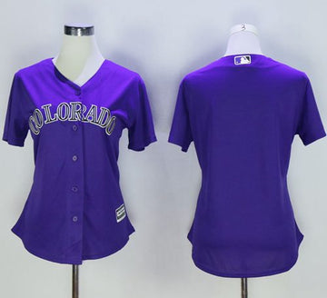 Custom Colorado Rockies purple Alternate jersey