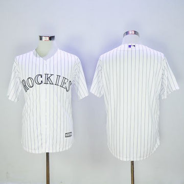 Custom Colorado Rockies white jersey