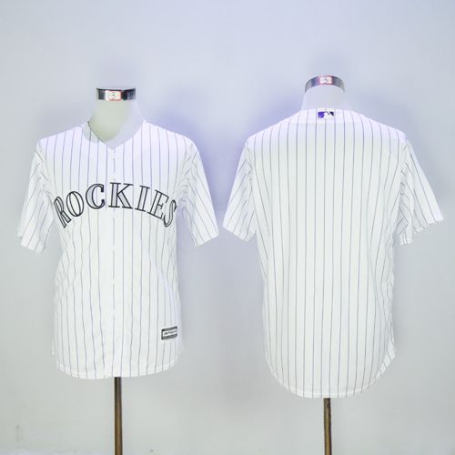 Custom Colorado Rockies white jersey
