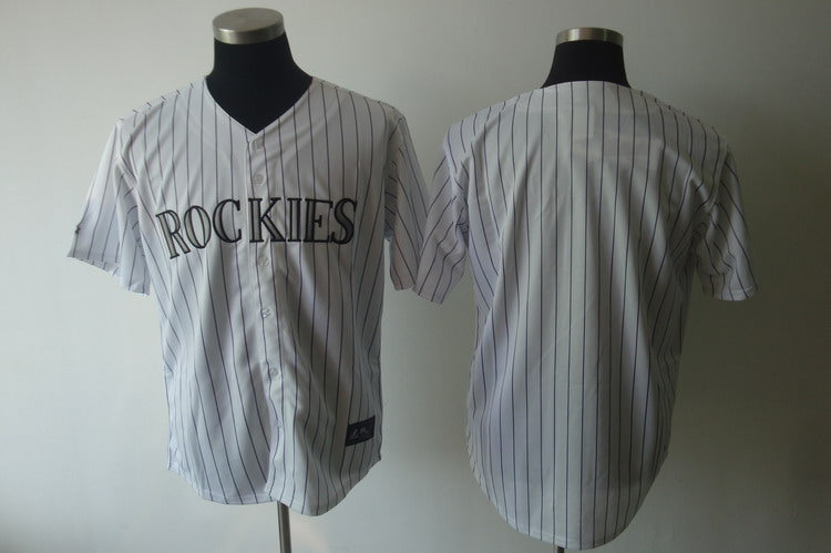 Custom Colorado Rockies white jersey