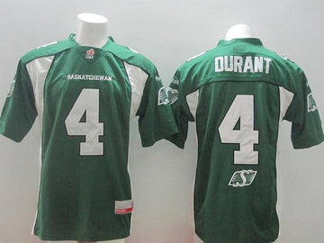 Darian Durant Saskatchewan Roughriders green jersey