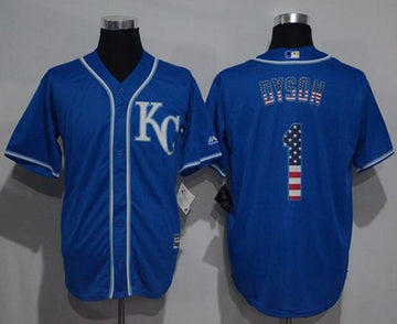 Jarrod Dyson Kansas City Royals blue Fashion jersey