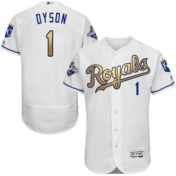 Jarrod Dyson Kansas City Royals white Authentic jersey