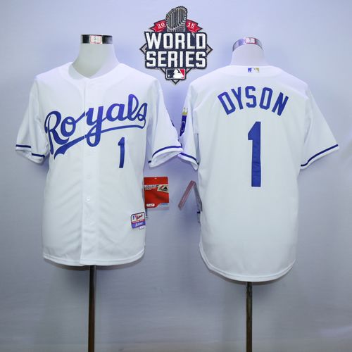 Jarrod Dyson Kansas City Royals white jersey