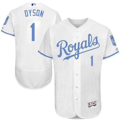 Jarrod Dyson Kansas City Royals white Authentic jersey