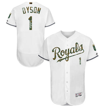 Jarrod Dyson Kansas City Royals white Authentic jersey