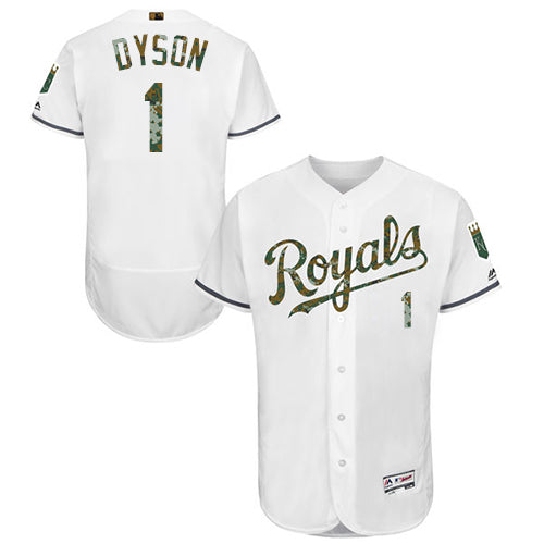 Jarrod Dyson Kansas City Royals white Authentic jersey