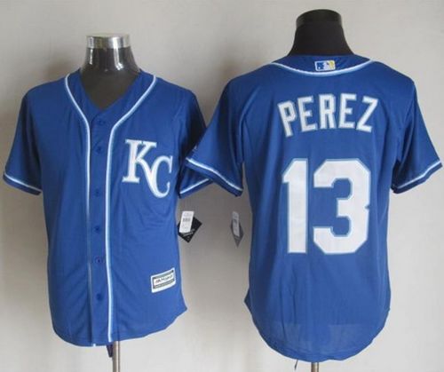 Salvador Perez Kansas City Royals blue Alternate jersey
