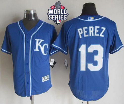 Salvador Perez Kansas City Royals blue Alternate jersey