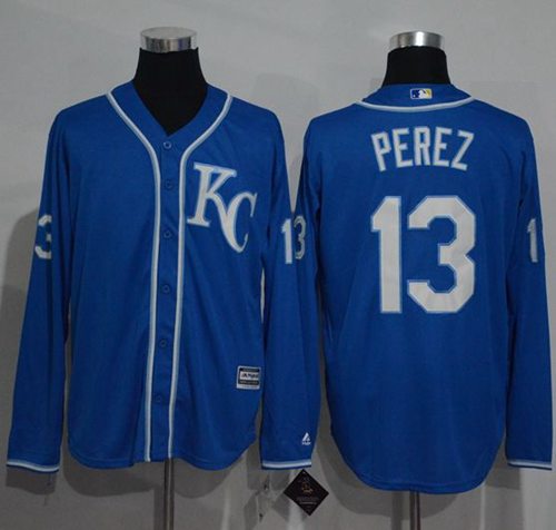 Salvador Perez Kansas City Royals blue jersey