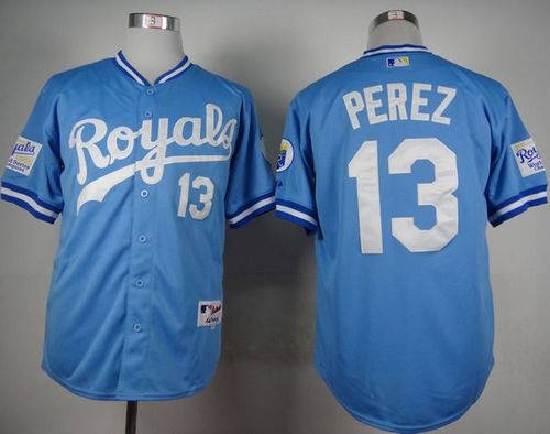 Salvador Perez Kansas City Royals blue jersey