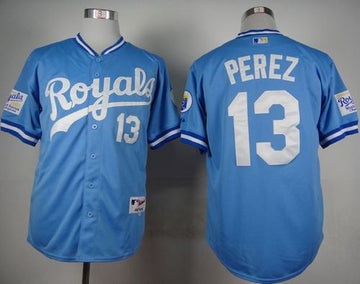 Salvador Perez Kansas City Royals blue jersey