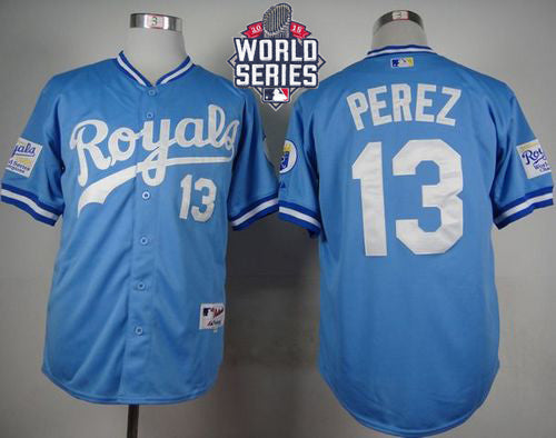Salvador Perez Kansas City Royals blue jersey