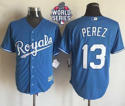 Salvador Perez Kansas City Royals blue Alternate jersey