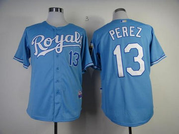 Salvador Perez Kansas City Royals blue jersey