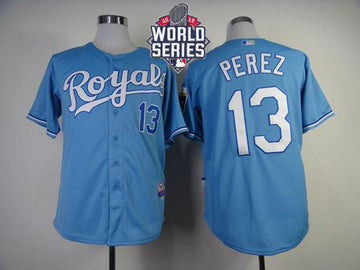 Salvador Perez Kansas City Royals blue jersey