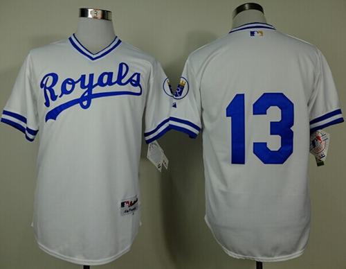 Salvador Perez Kansas City Royals white jersey