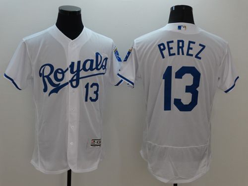 Salvador Perez Kansas City Royals white Authentic jersey