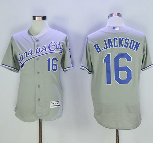 Bo Jackson Kansas City Royals grey Authentic jersey