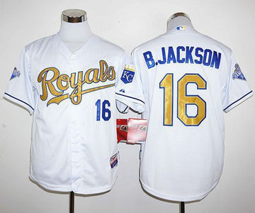 Bo Jackson Kansas City Royals white jersey