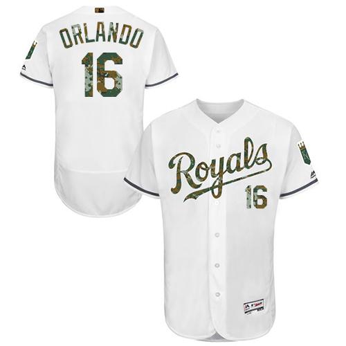 Paulo Orlando Kansas City Royals white Authentic jersey