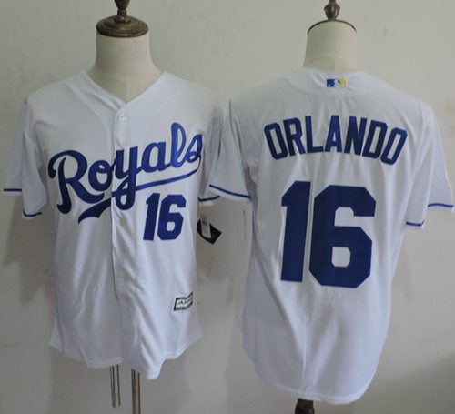 Paulo Orlando Kansas City Royals white jersey