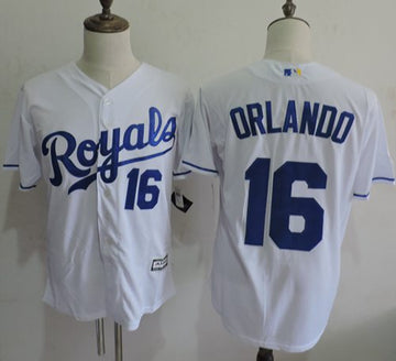 Paulo Orlando Kansas City Royals white jersey