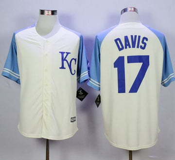Wade Davis Kansas City Royals cream jersey