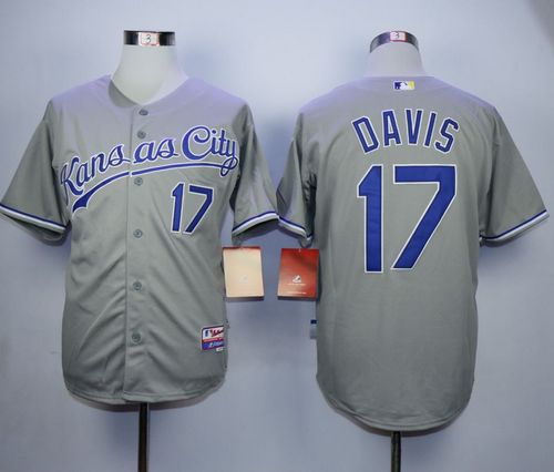 Wade Davis Kansas City Royals grey jersey