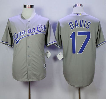 Wade Davis Kansas City Royals grey jersey