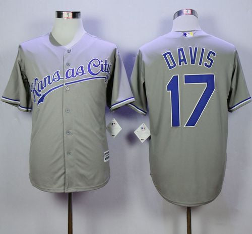 Wade Davis Kansas City Royals grey jersey