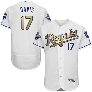 Wade Davis Kansas City Royals white Authentic jersey