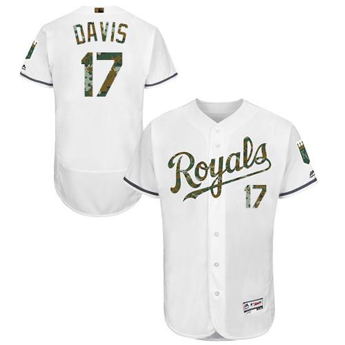 Wade Davis Kansas City Royals white Authentic jersey