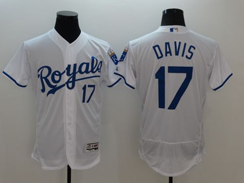 Wade Davis Kansas City Royals white Authentic jersey