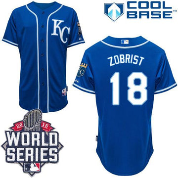 Ben Zobrist Kansas City Royals blue Alternate jersey