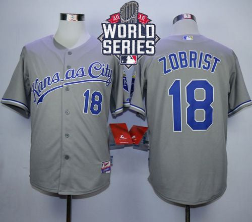 Ben Zobrist Kansas City Royals grey jersey