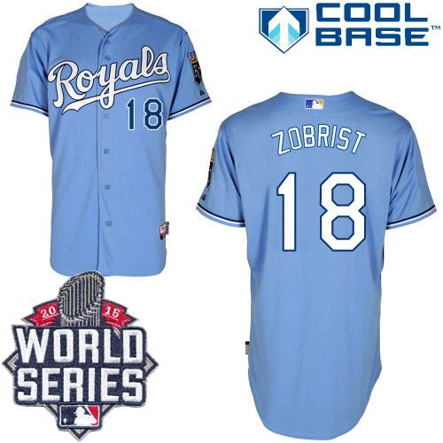 Ben Zobrist Kansas City Royals blue Alternate jersey