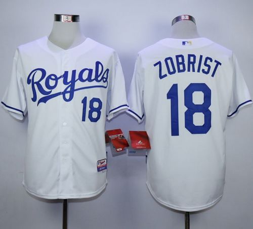 Ben Zobrist Kansas City Royals white jersey