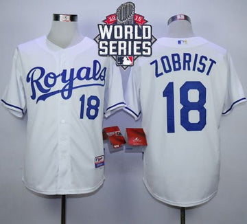 Ben Zobrist Kansas City Royals white jersey