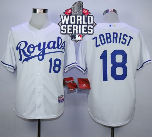 Ben Zobrist Kansas City Royals white jersey