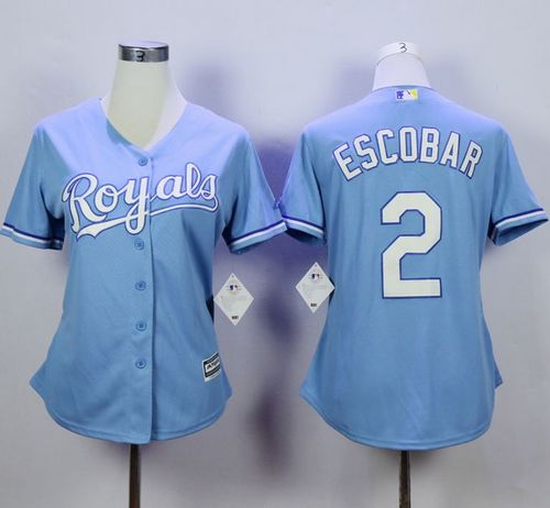 Alcides Escobar Kansas City Royals blue Home jersey