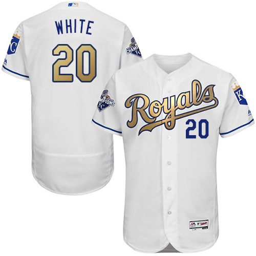 Frank Kansas City Royals white Authentic jersey