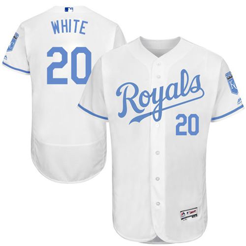Frank Kansas City Royals white Authentic jersey