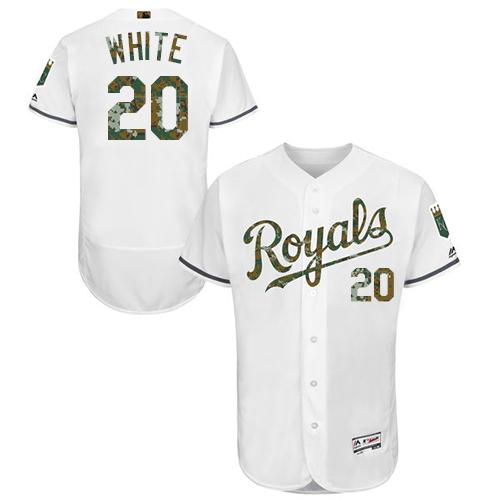 Frank Kansas City Royals white Authentic jersey