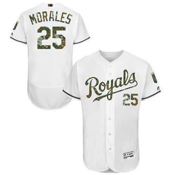 Kendrys Morales Kansas City Royals white Authentic jersey