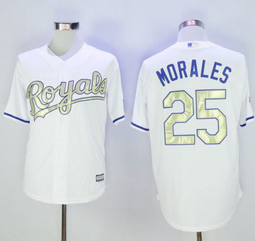 Kendrys Morales Kansas City Royals white jersey